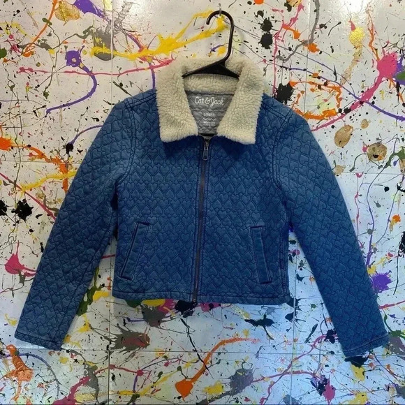 Cat & Jack Cropped Heart Jacket 💙 - Picture 2 of 5